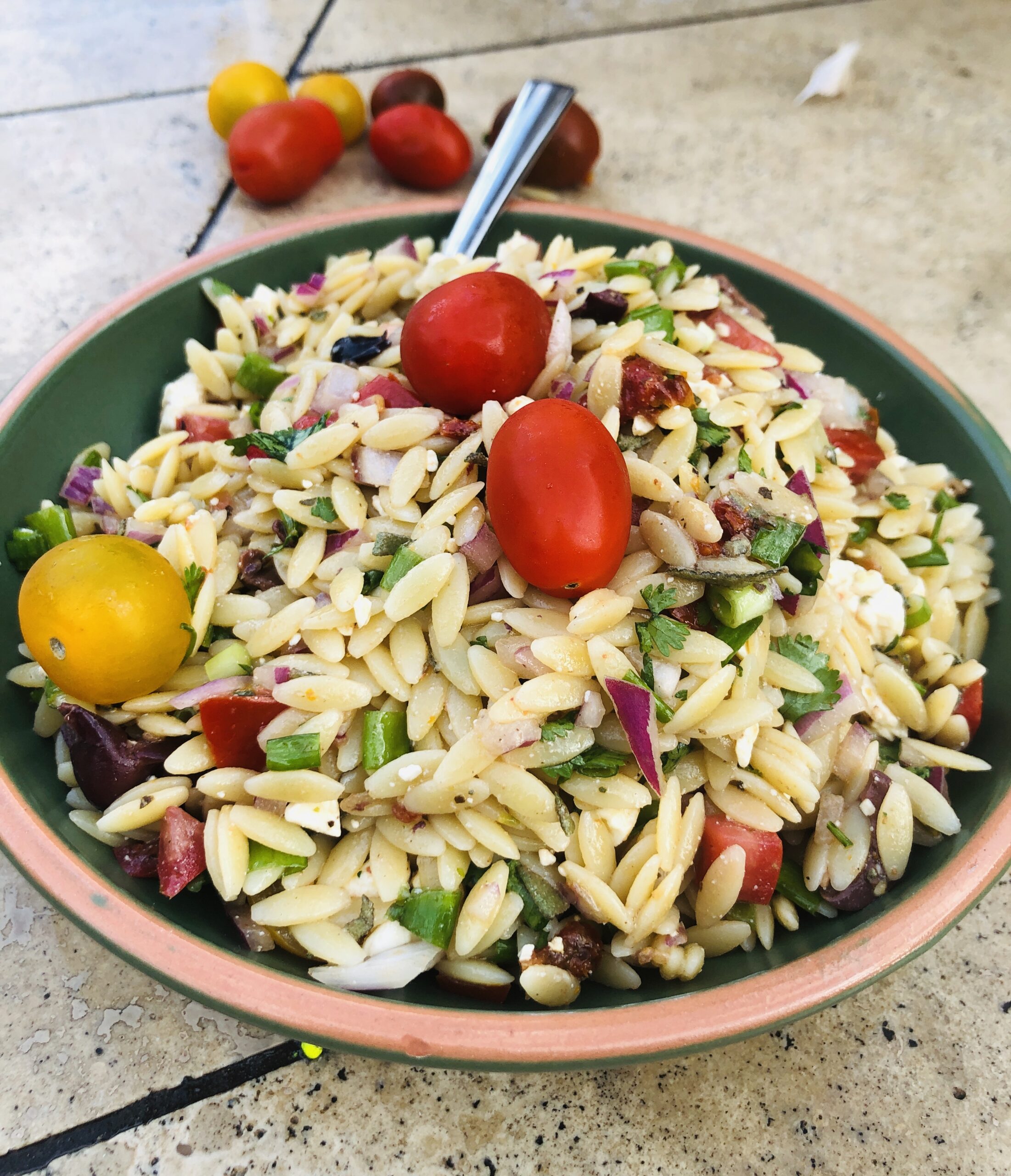 Greek Orzo Salad Scaled | Hudson Valley Boot Camp